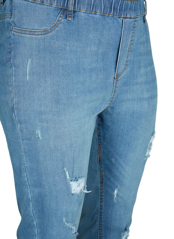 Jeggings avec déchirures, Blue denim, Packshot image number 2