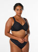 Minimizer-bh met gewatteerde bandjes, Zwart, Model image number 1