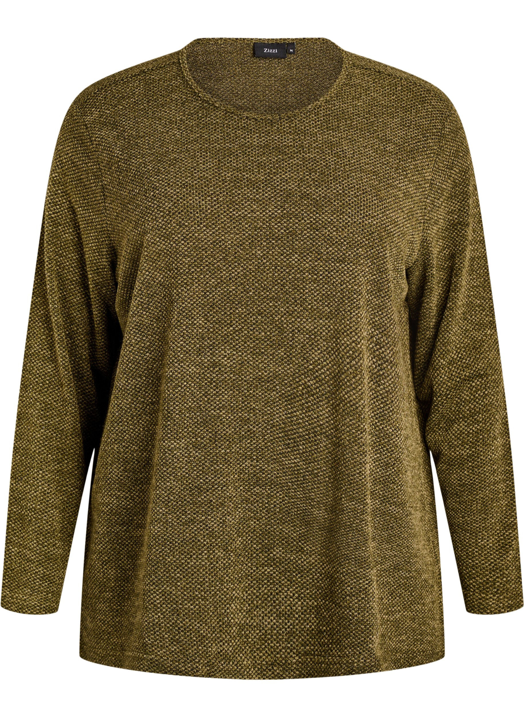 Blouse met lange mouwen en structuur