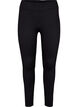 Legging met stretch en geribde structuur, Black, Packshot image number 0