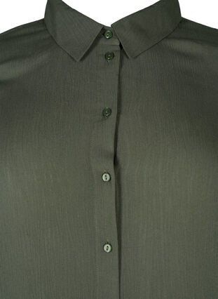 Lang viscose overhemd met lange mouwen, Thyme, Packshot image number 2