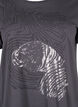 Katoenen T-shirt met opdruk, Asphalt w. Tiger, Packshot image number 2