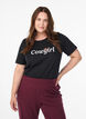 T-shirt imprim&eacute;, Noir, Model image number 0
