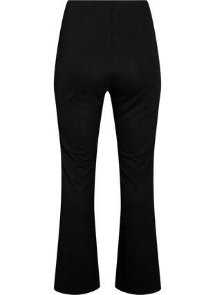 Pantalon évasé à paillettes, Black w. Black, Packshot image number 1