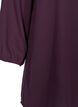 Blouse unie avec dentelle et manches 3/4, Plum Perfect, Packshot image number 3