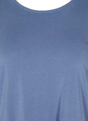 T-shirt met korte mouwen en ronde hals, Bijou Blue, Packshot image number 2