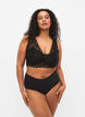 Soutien-gorge avec dentelle et rembourrage doux, Black, Model image number 2