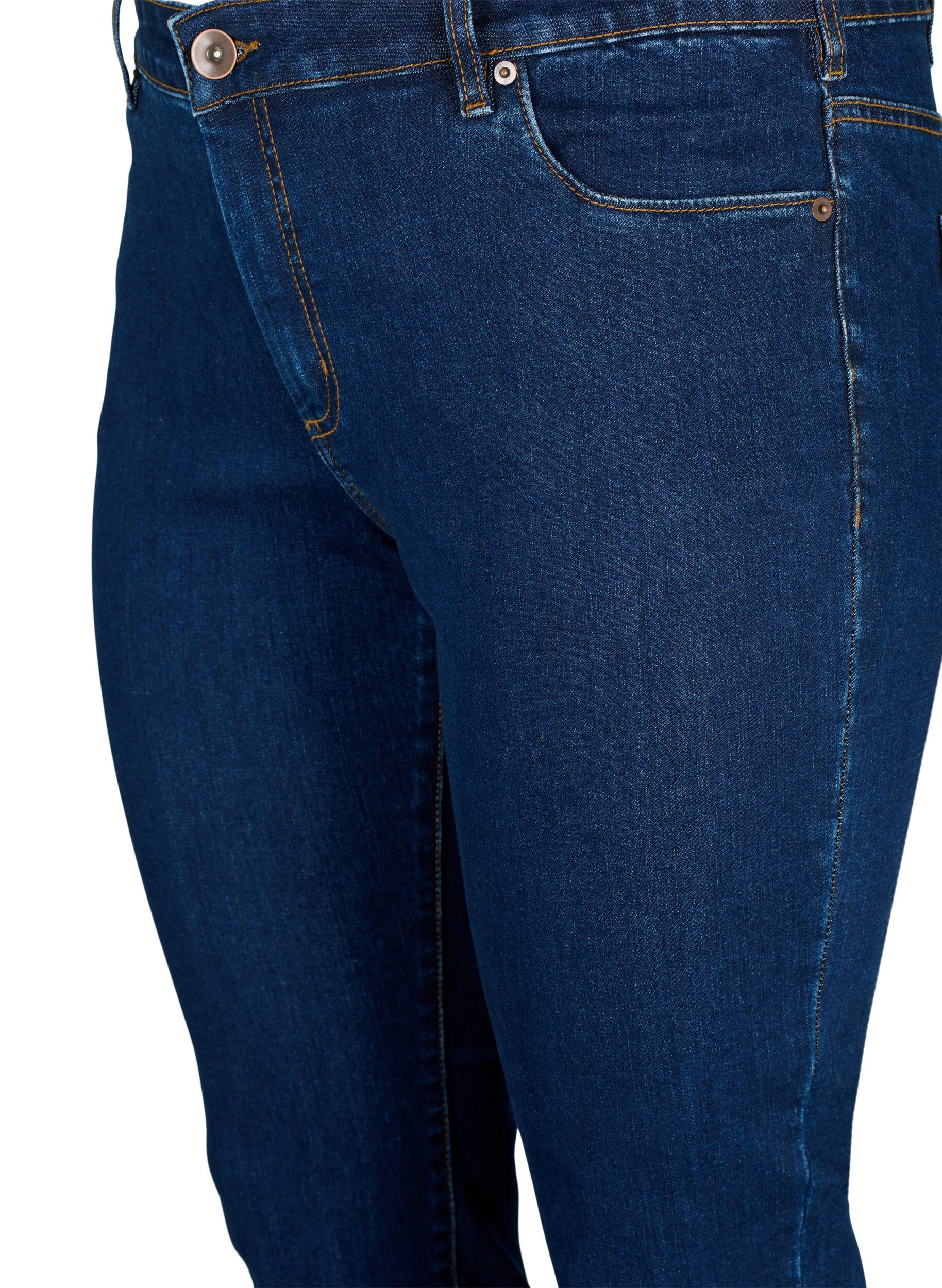 ZizziSlim-fit Emily jeans met normale taille, Blauw, Packshot image number 2