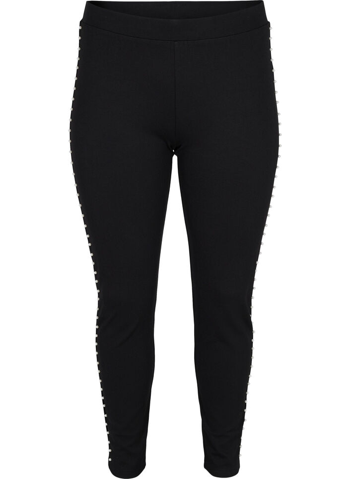 Leggings avec perles, Black, Packshot image number 0