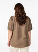 Viscose blouse met 1/2 mouwen, Bruin, Model image number 2
