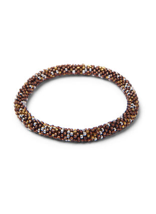 Bracelet de perles, Brown, Packshot image number 1