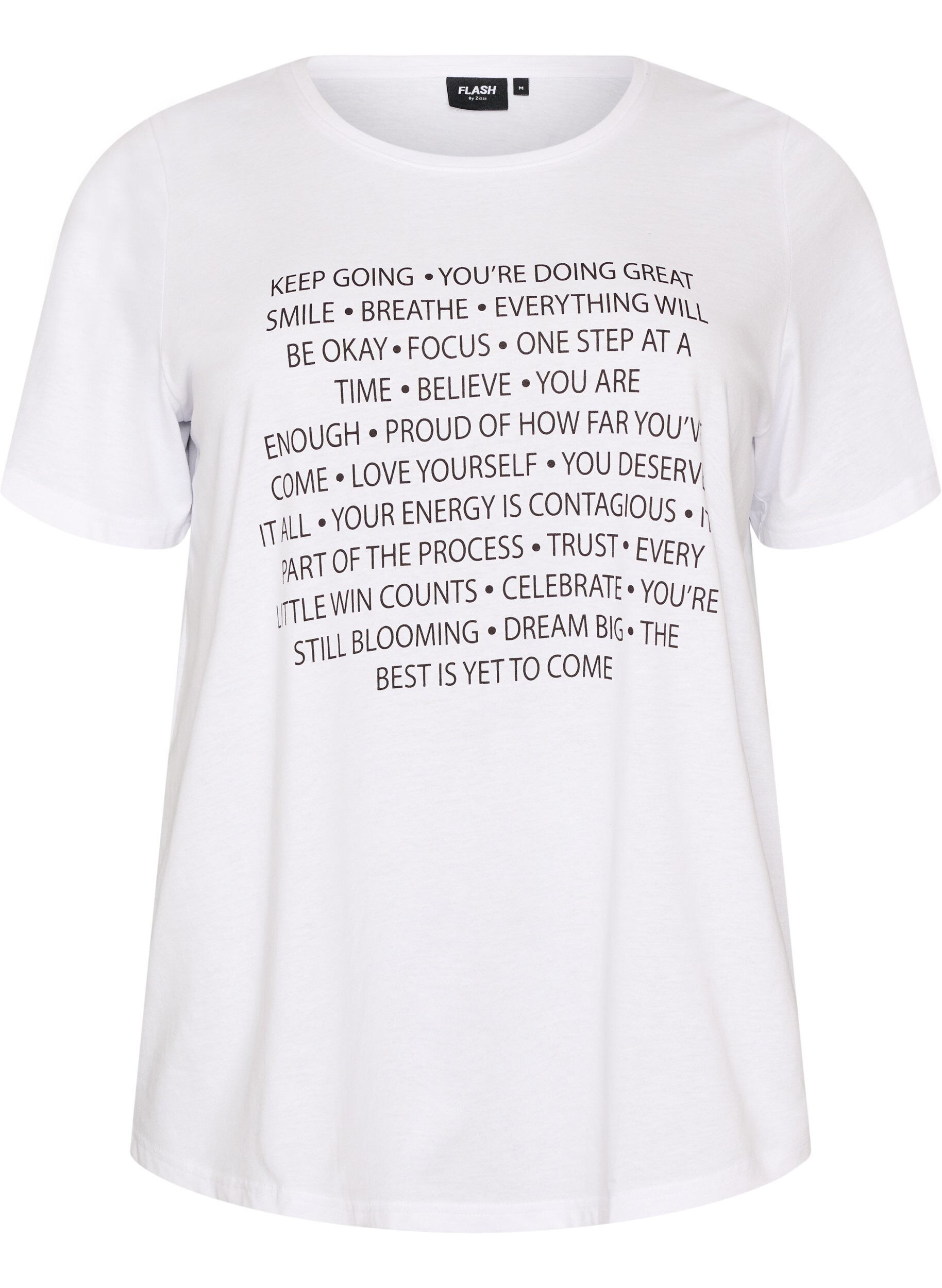 ZizziT-shirt imprim&eacute;, Blanc, Packshot image number 0