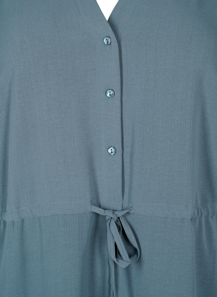 Robe à manches courtes avec ceinture à nouer, Balsam Green, Packshot image number 2