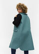 Lang gewatteerd vest met kraag en ruches, Sagebrush Green, Model image number 1