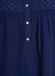 Blouse in katoenen mousseline met broderie anglaise, Blauw, Packshot image number 2
