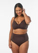 Bas de bikini &agrave; taille haute, Marron, Model image number 0