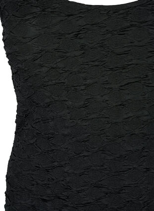 Body sans manches avec texture structurée, Black, Packshot image number 2