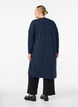 Lang, open vest met zakken, Blauw, Model image number 1