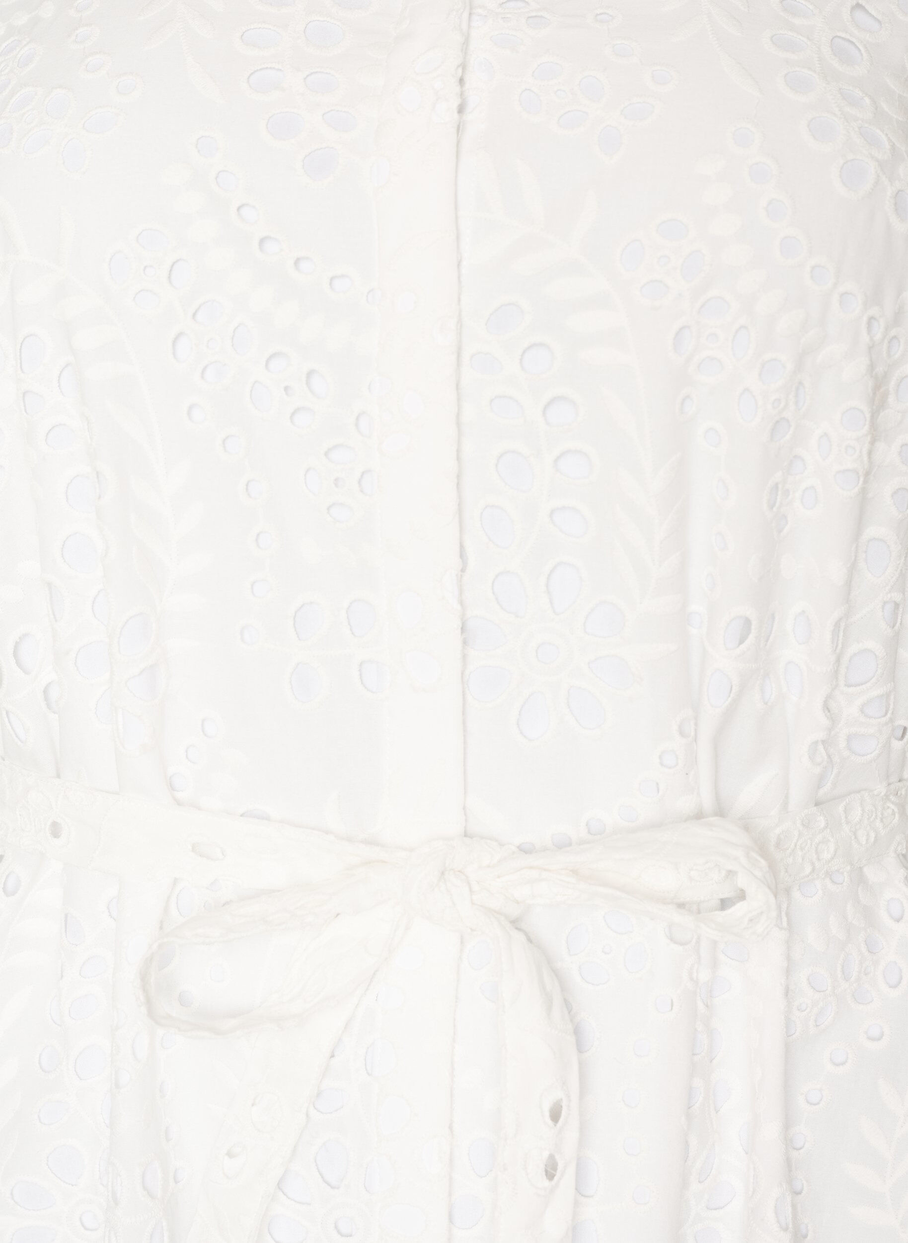 ZizziRobe chemise en broderie anglaise avec une ceinture &agrave; nouer, Blanc, Packshot image number 2