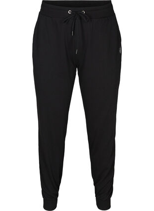 Pantalon de sport ample avec des poches, Black, Packshot image number 0