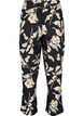 FLASH - Broek met print en zakken, Black Off White Fl., Packshot image number 1