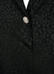 Dubbelgestikte jacquardblazer van viscose, Black, Packshot image number 2