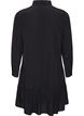 Robe chemise courte avec volants, Noir, Packshot image number 1