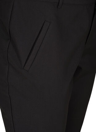 Pantalon classique à taille haute et longueur cheville, Black, Packshot image number 2