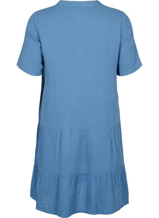 Robe à manches courtes en coton 100 %, Moonlight Blue, Packshot image number 1