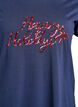 T-shirt de No&euml;l en coton bio, Bleu, Packshot image number 2