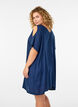 Robe de plage en viscose avec détail aux épaules, Bleu, Model image number 2
