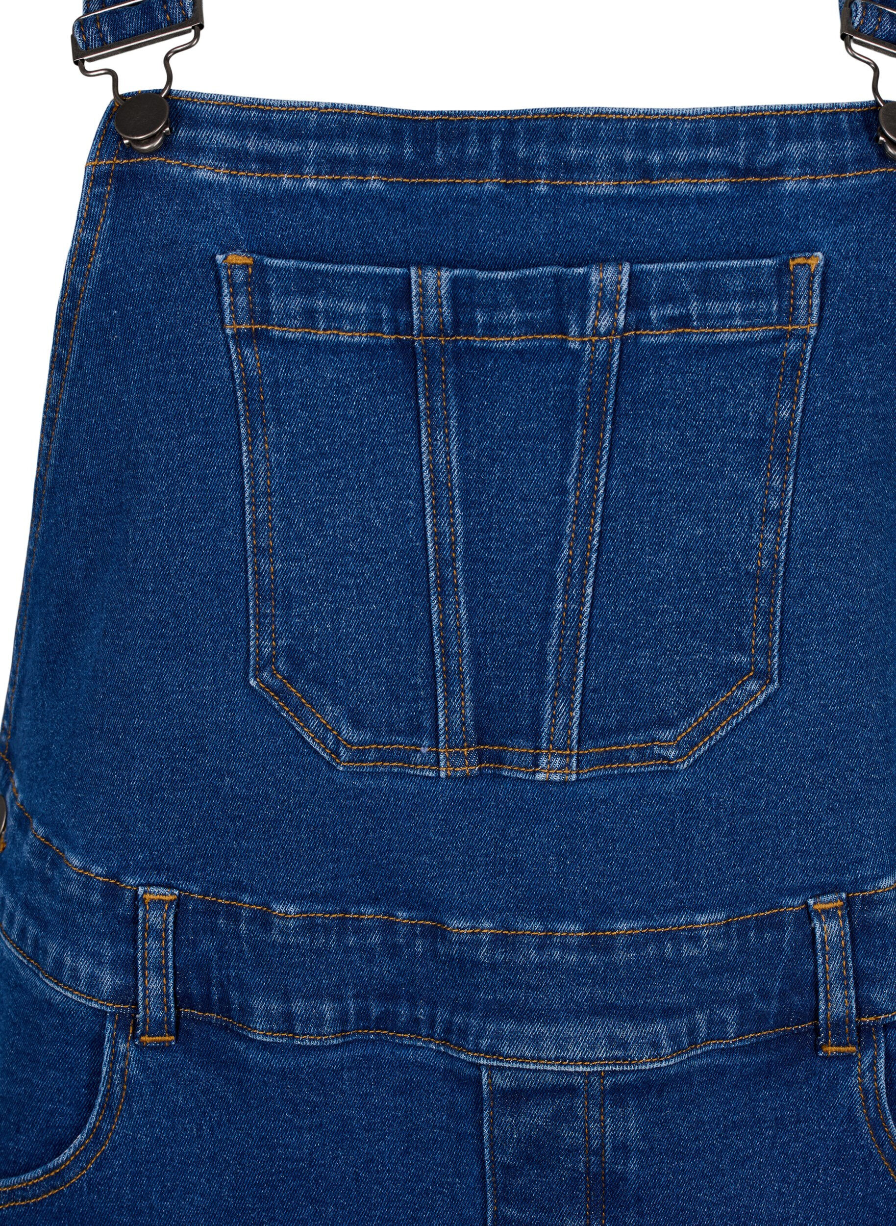 ZizziDenim overall jurk, Blauw, Packshot image number 2