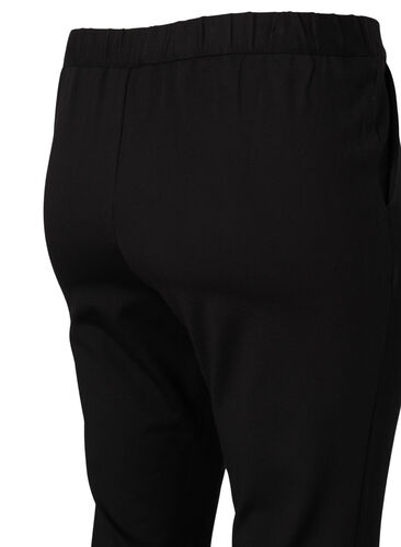 Pantalon coupe bootcut avec fente sur le devant, Black, Packshot image number 3