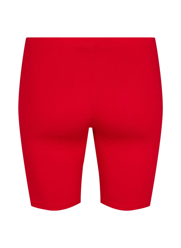 Effen basic fietsbroek, Rood, Packshot image number 1