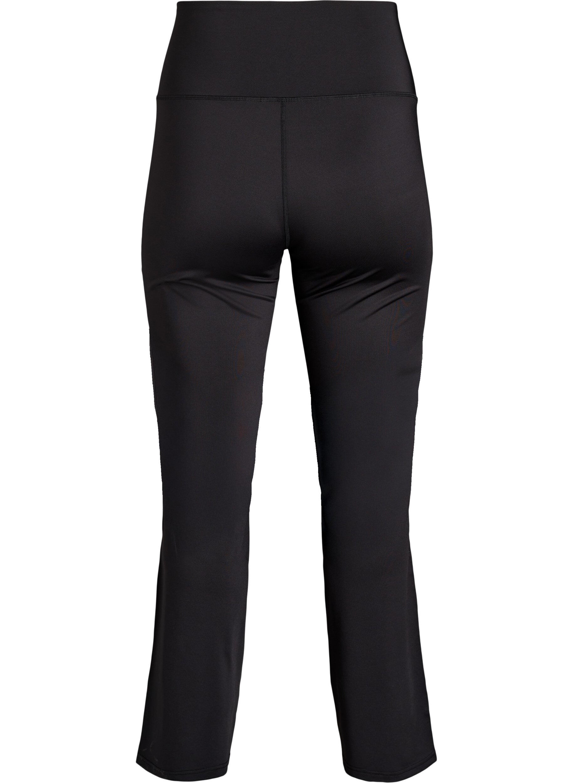 Zizzi Pantalon de training &eacute;vas&eacute; taille haute, Noir, Packshot image number 1