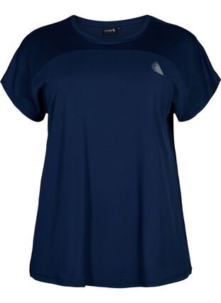 Trainings-T-shirt met ronde hals, Black Iris ASS, Packshot image number 0