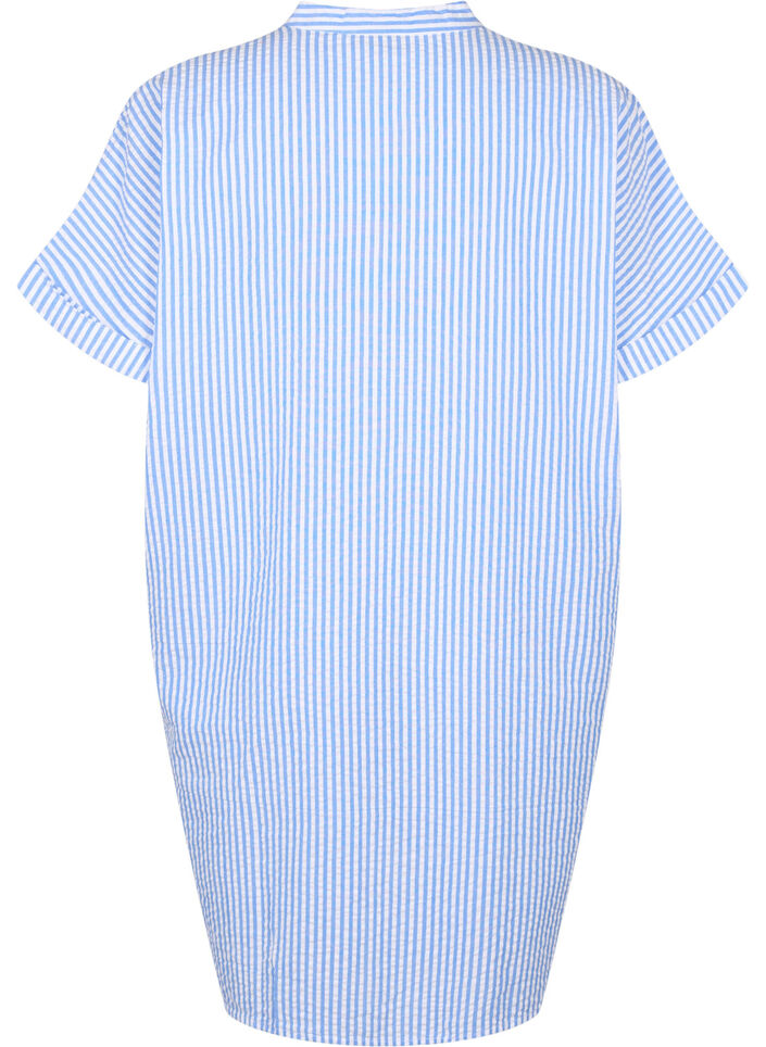 Chemise rayée avec poches de poitrine, Light Blue Stripe , Packshot image number 1