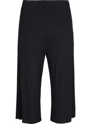 Pantalon de pyjama 7/8 en viscose, Black, Packshot image number 1