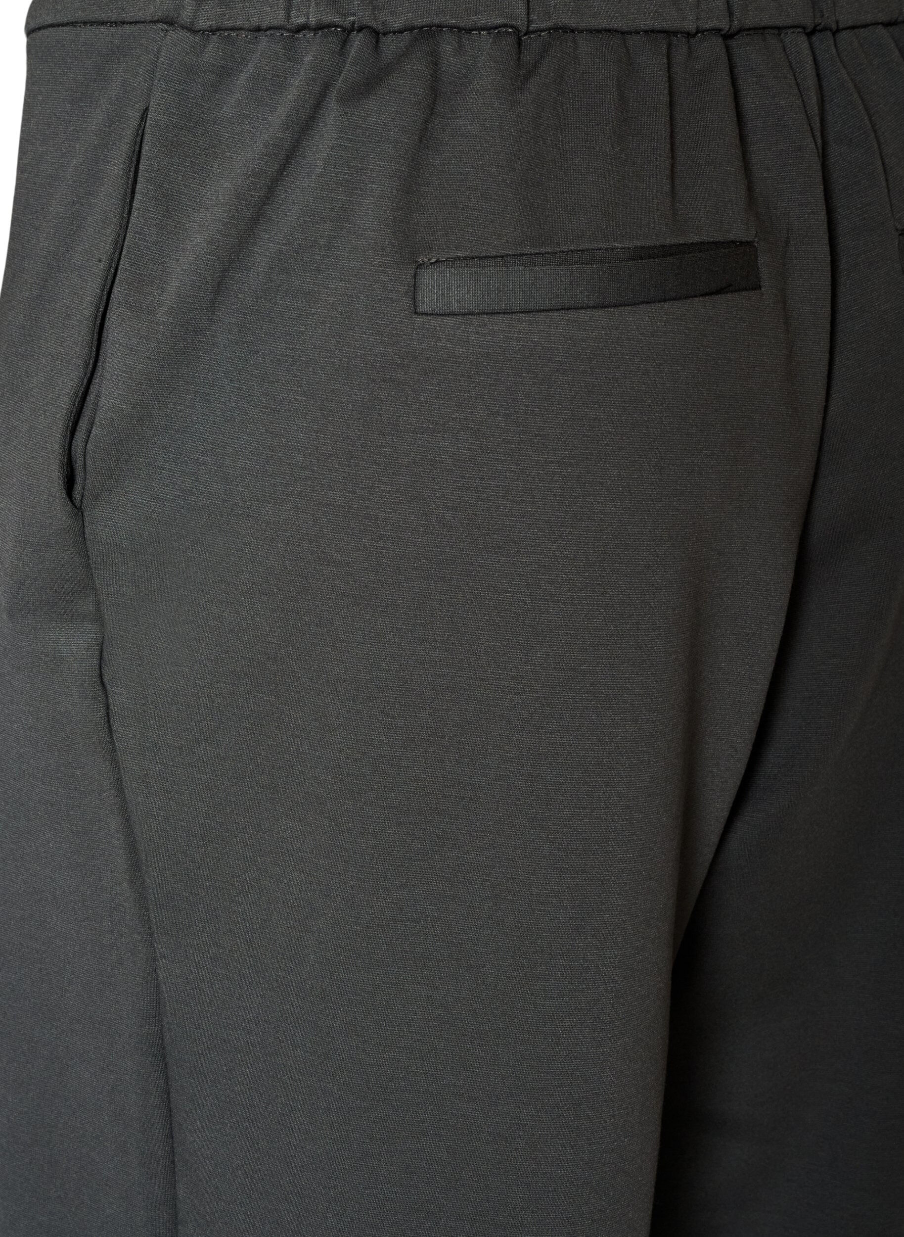 ZizziLosse jerseybroek met hoge taille, Grijs, Packshot image number 3