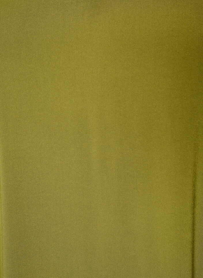 Viscose blouse met V-hals en lange mouwen, Groen, Packshot image number 2