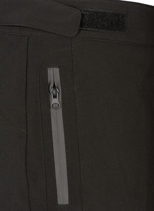 Softshell broek met verstelbaar velcro, Black, Packshot image number 3