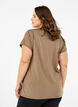 Effen gekleurd T-shirt voor sporten, Beige, Model image number 2