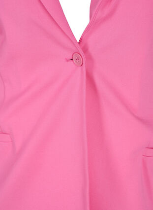 Blazer simple avec bouton et poches décoratives, Azalea Pink, Packshot image number 2