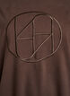 Sweatshirt met motief, Bruin, Packshot image number 2