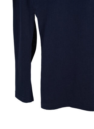 Katoenen t-shirt jurk met 2/4 mouwen, Night Sky, Packshot image number 3