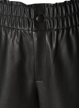Pantalon 3/4 en simili-cuir, Black, Packshot image number 2