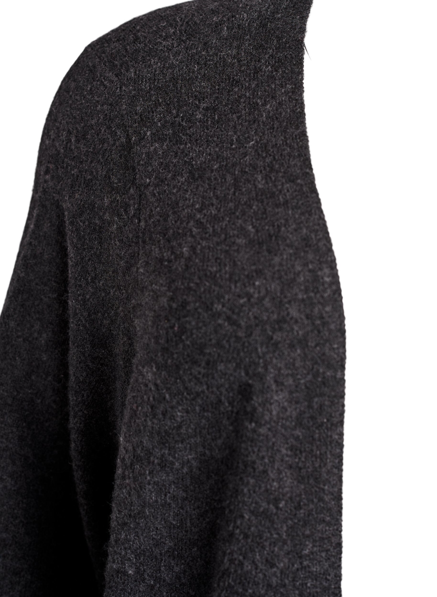ZizziLange knitted cardigan met zakken, Grijs, Packshot image number 2