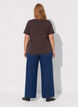 T-shirt imprim&eacute;, Marron, Model image number 2