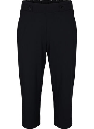 Pantalon 7/8 coupe ample, Black, Packshot image number 0