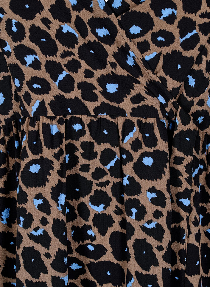 Robe portefeuille à manches courtes, Fossil w.Bl.Leo AOP, Packshot image number 2